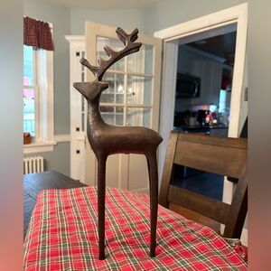 Christmas Brown resin Deer -16” tall